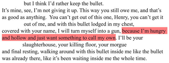 because I'm hungry and hollow and just want something to call my